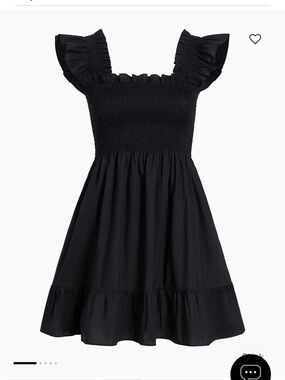 NWT Hill House Home Elizabeth Black Crepe Nap Dress